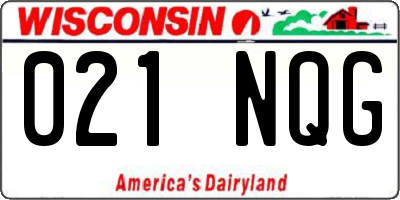 WI license plate 021NQG