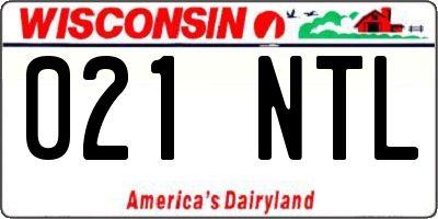 WI license plate 021NTL