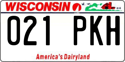 WI license plate 021PKH