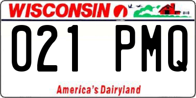 WI license plate 021PMQ