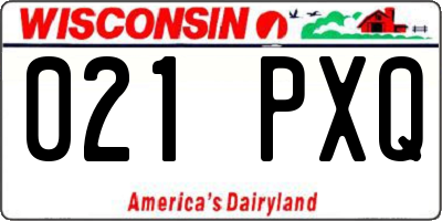 WI license plate 021PXQ