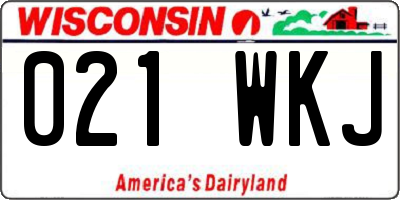 WI license plate 021WKJ