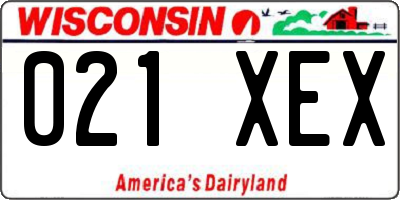 WI license plate 021XEX