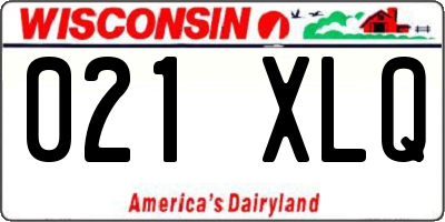 WI license plate 021XLQ
