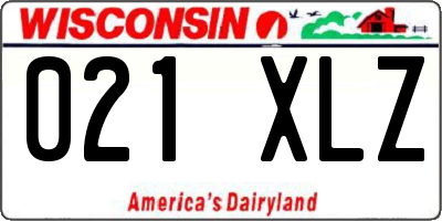 WI license plate 021XLZ