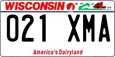 WI license plate 021XMA