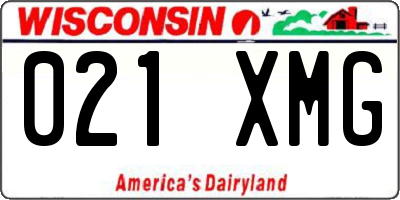 WI license plate 021XMG