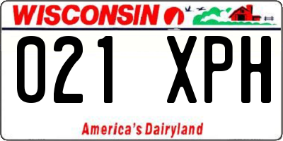 WI license plate 021XPH