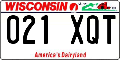 WI license plate 021XQT