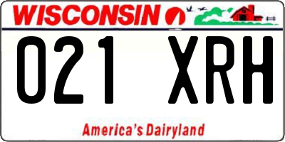 WI license plate 021XRH