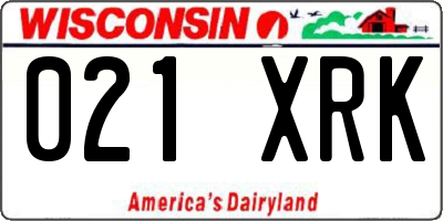 WI license plate 021XRK