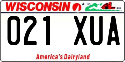 WI license plate 021XUA