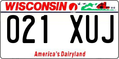 WI license plate 021XUJ