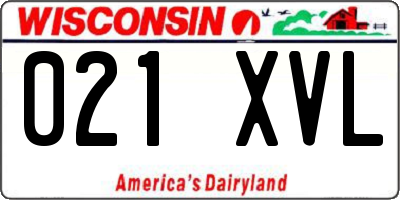 WI license plate 021XVL