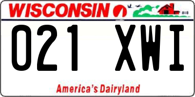 WI license plate 021XWI
