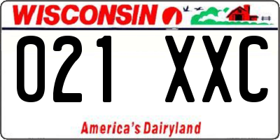 WI license plate 021XXC