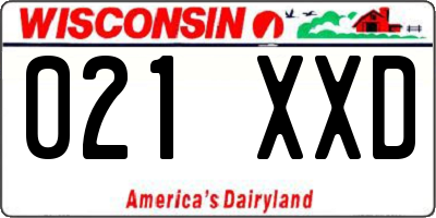 WI license plate 021XXD