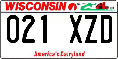 WI license plate 021XZD