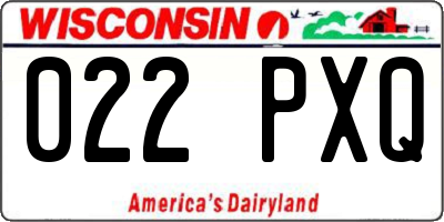 WI license plate 022PXQ