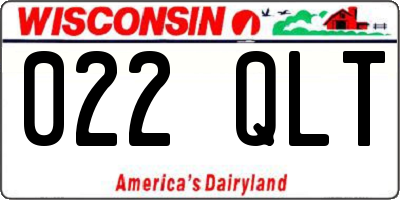 WI license plate 022QLT