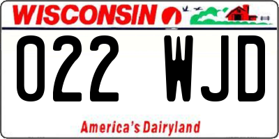 WI license plate 022WJD