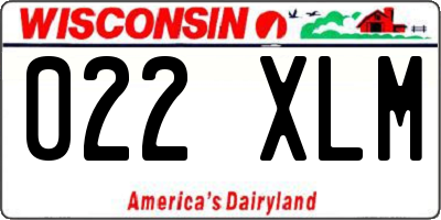 WI license plate 022XLM