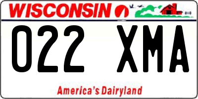 WI license plate 022XMA