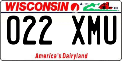 WI license plate 022XMU