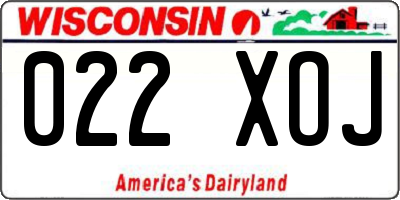 WI license plate 022XOJ