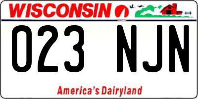 WI license plate 023NJN