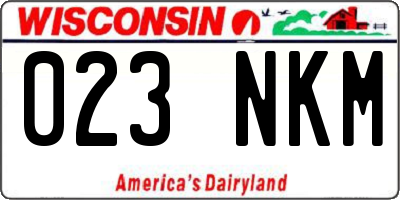 WI license plate 023NKM