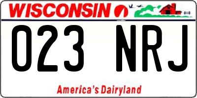 WI license plate 023NRJ