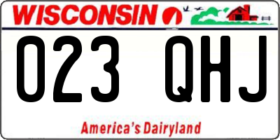 WI license plate 023QHJ