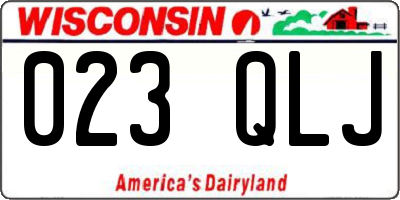 WI license plate 023QLJ