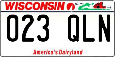 WI license plate 023QLN
