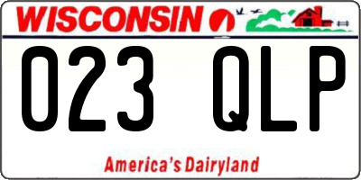 WI license plate 023QLP