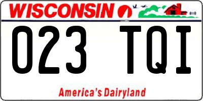 WI license plate 023TQI