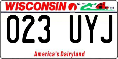 WI license plate 023UYJ