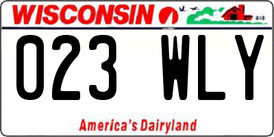 WI license plate 023WLY