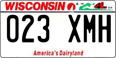 WI license plate 023XMH
