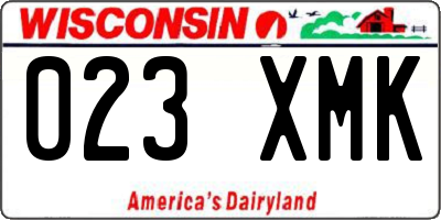 WI license plate 023XMK
