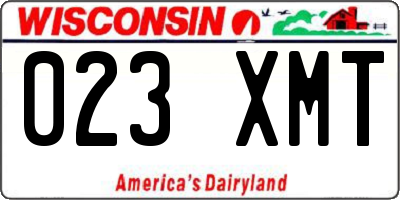 WI license plate 023XMT