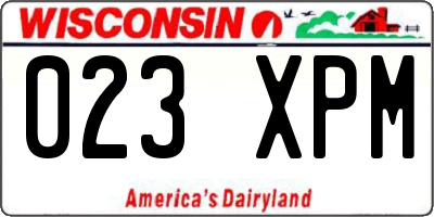 WI license plate 023XPM