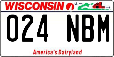 WI license plate 024NBM