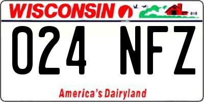 WI license plate 024NFZ