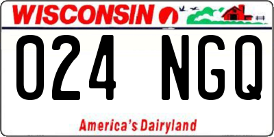 WI license plate 024NGQ