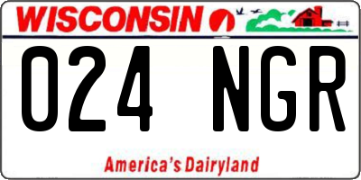 WI license plate 024NGR