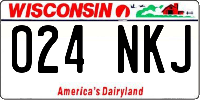 WI license plate 024NKJ