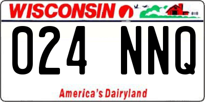 WI license plate 024NNQ