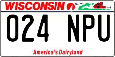WI license plate 024NPU